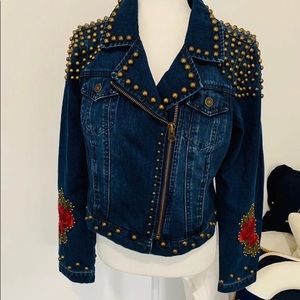 Blue Revival Studded jean jacket